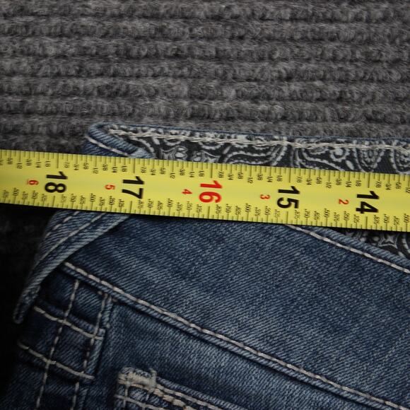 Ariat Jeans Womens 33 Blue Rainstorm Real Straight Stretch - Picture 4 of 13